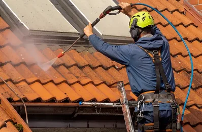 Démoussage et hydrofuge de toiture à Lederzeele